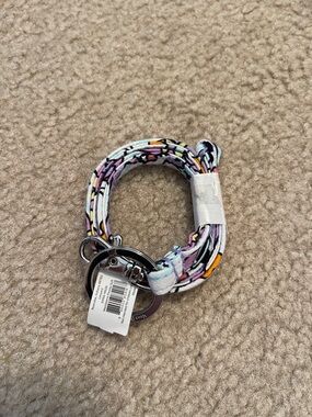 Vera Bradley Multicolor Floral-Print Fabric Lanyard with Keyring